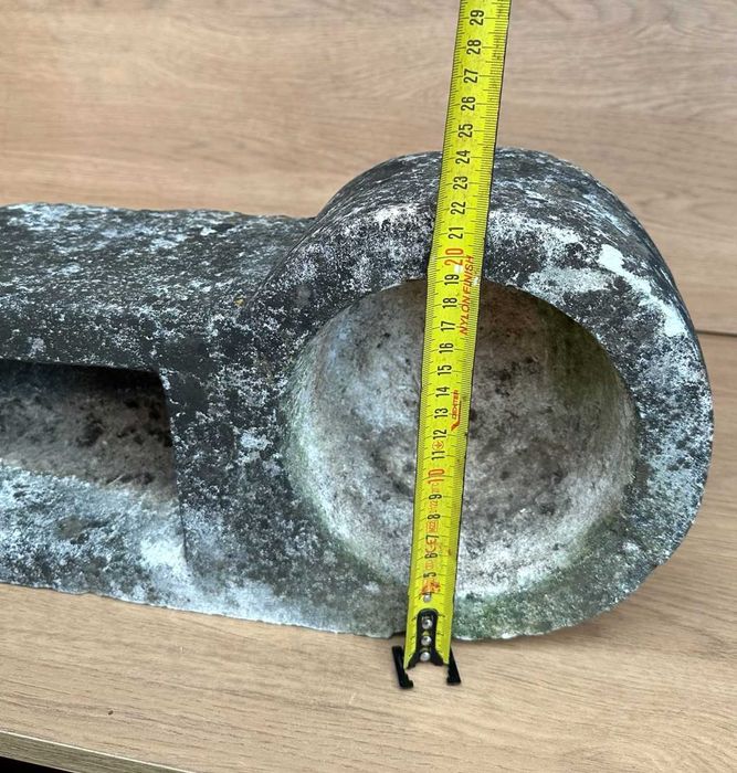 Pia de pedra maciça comedouro mais bebedouro