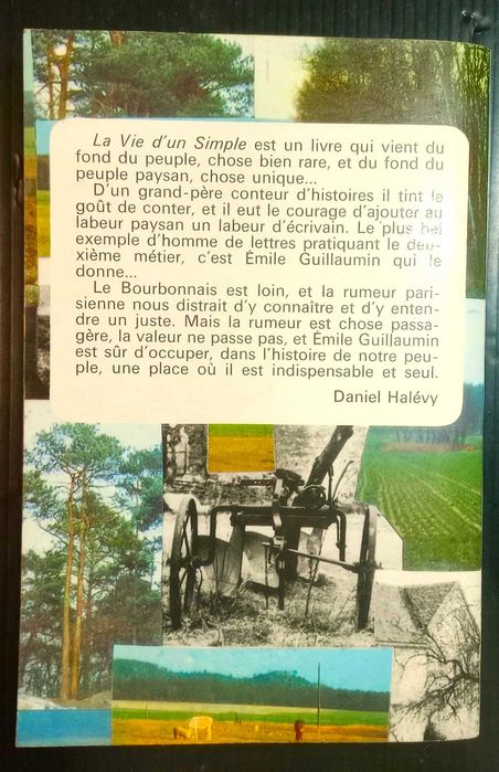 Livro La vie d'un simple * Emile Guillaumin