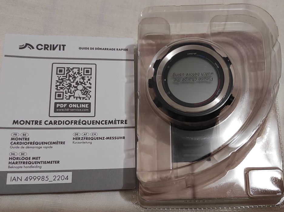 7-в-1, Годинник з монітором пульсу CRIVIT,цікава "іграшка"