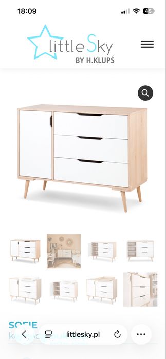 Meble dziecięce Klupś Little Sky model Sofie