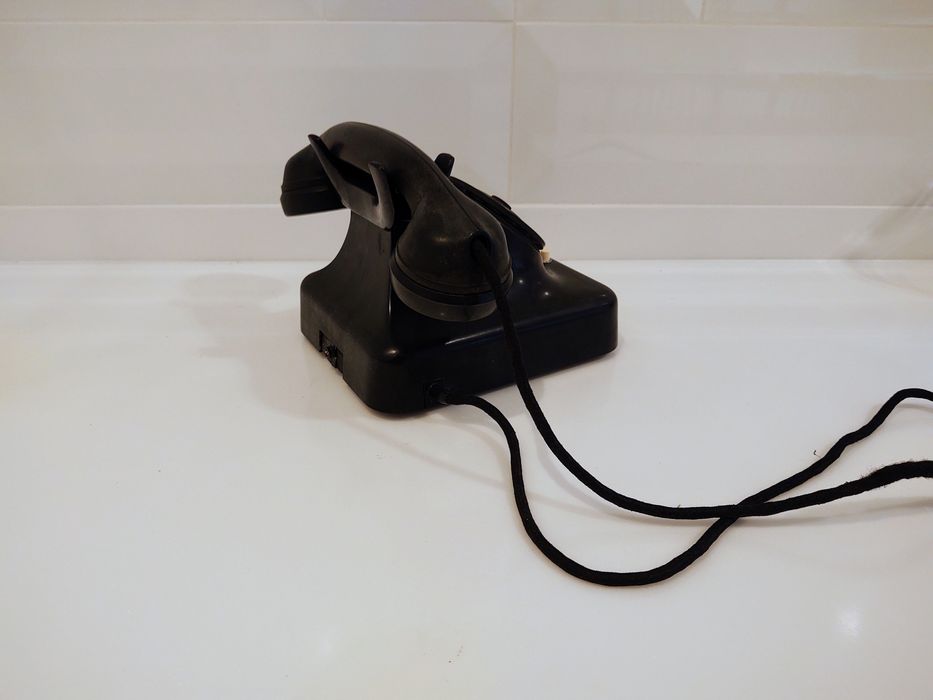 detewe r57 telefon kolekcjonerski antyk retro vintage ebonit