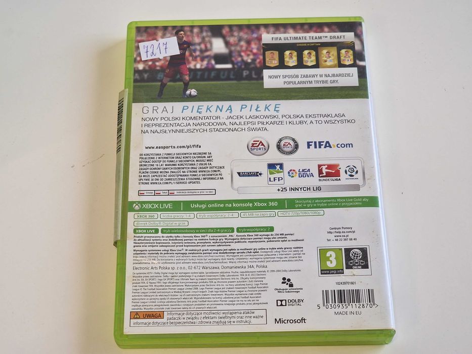 Fifa 16 PL Xbox 360 Dubbing Sklep Zamiana
