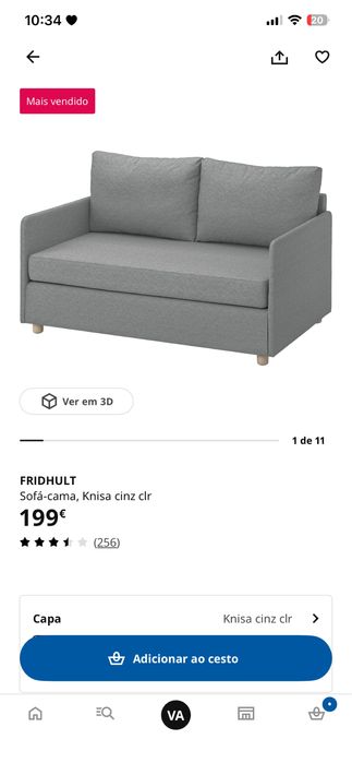 Sofá cama 2 lugares