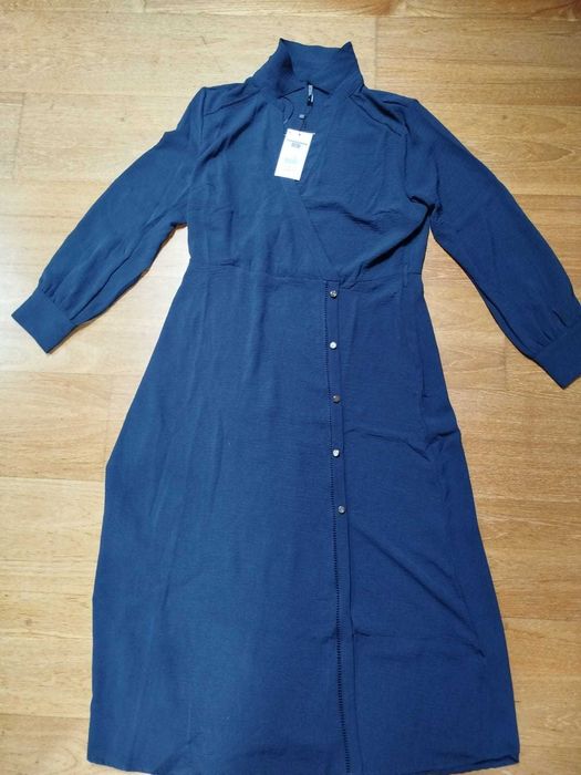 Tiffosi Long Blue Dress, Never Worn, With Tag, Size L