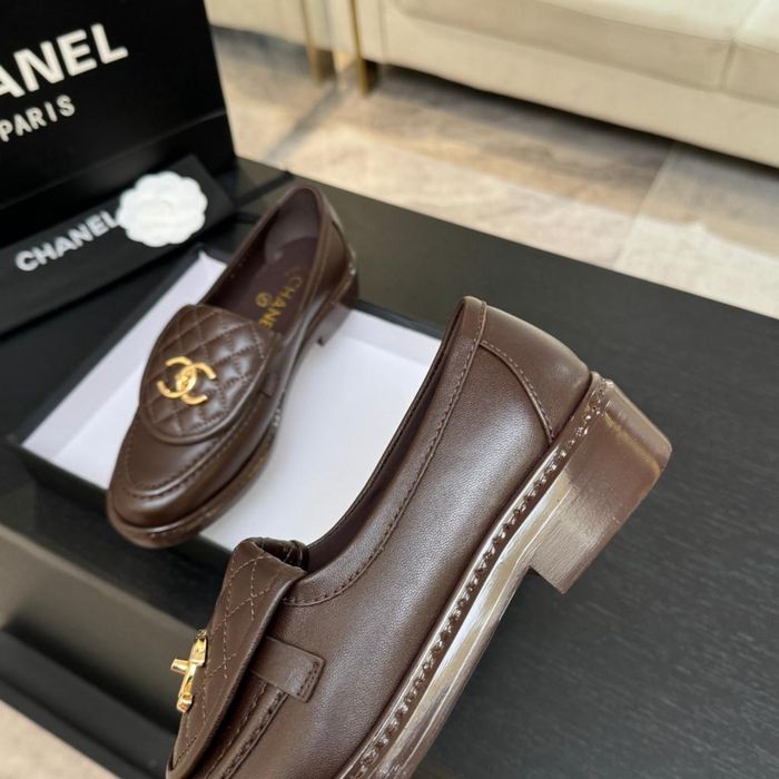 Mokasyny Chanel Brown Leather