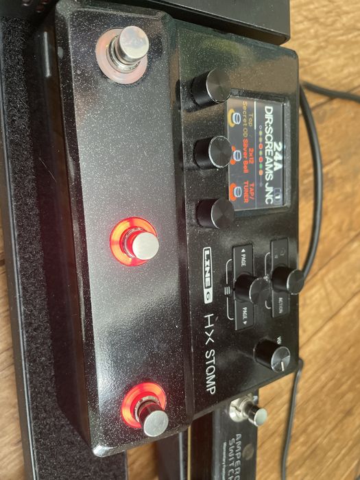 Efekty do gitary Pedalboard +Tonex +Hx stomp + ampero