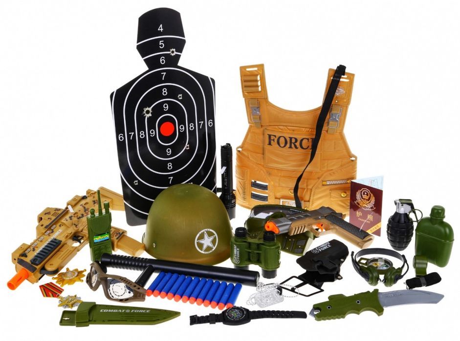 38 w1 Mega Zestaw Żołnierza karabin pistolet na pianki niczym nerf