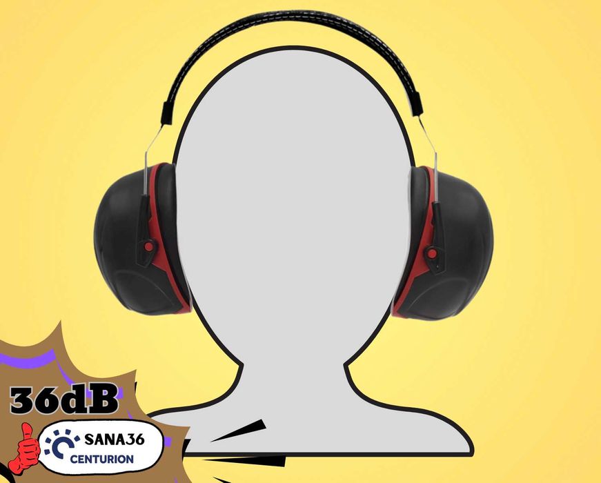 Nauszniki Słuchawki Nakarkowe Ochronne Słuchu CENTURION SANA36 36dB