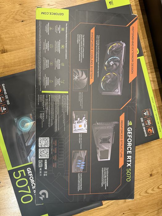 Відеокарта GIGABYTE GeForce RTX5070 12Gb GAMING OC (GV-N5070GAMING OC-12GD)