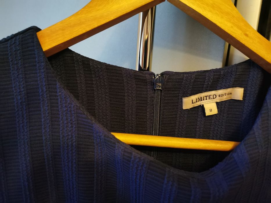 Granatowa sukienka,  rozmiar S 8