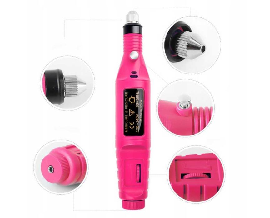 FREZARKA do paznokci MANICURE + FREZY gratis