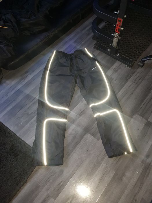 (  ŚWIECĄ  ) Nike L XL Spodnie corteiz dresowe x tracksuit nrg track czarne reflective