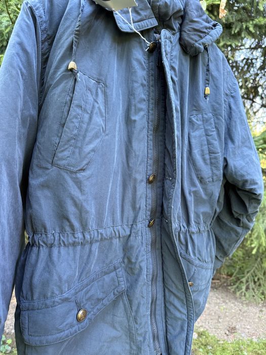 Zimowa kurtka parka oversize granatowa cheriane 48