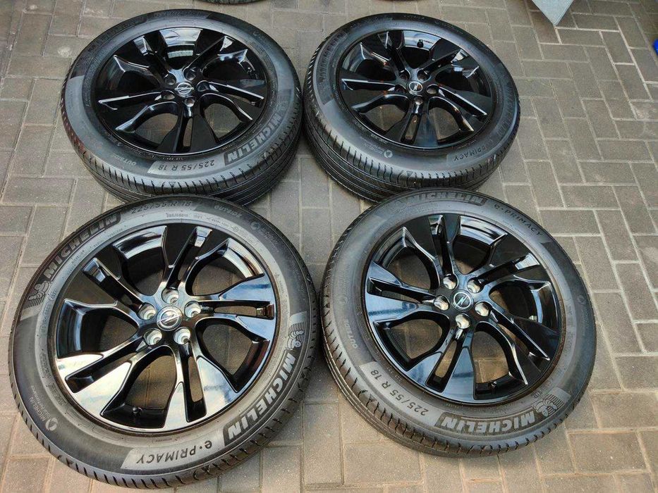 5x108 Koła Alufelgi R18 PEUGEOT 3008 II 5008 II 408 Citroen DS4 II OPEL Grandland X ET49 7.5j 225/55 Michelin 2023r Demonstracyjne jak NOWE