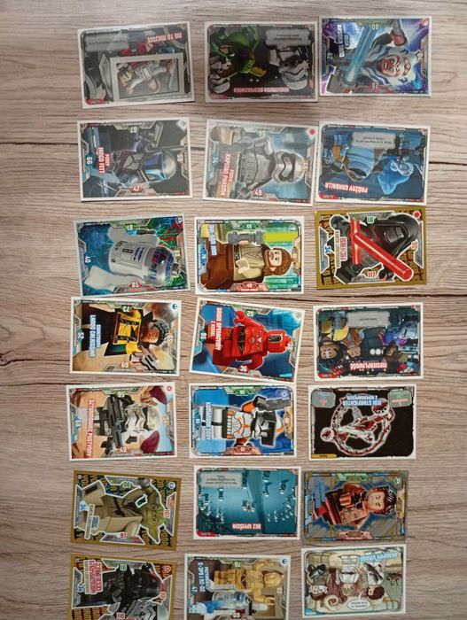 Karty Lego Star Wars 21 szt jak nowe