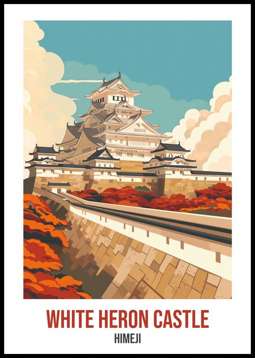Plakat 59,4x84,1cm White Heron Castle, Himeji