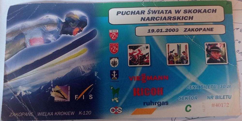 Bilet na Małysza 2003