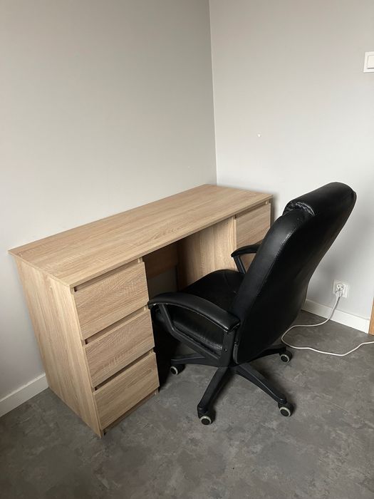 Biurko + fotel biurowy