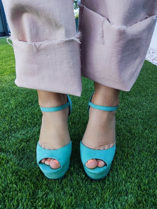 Sapatos de Cunha Sandálias