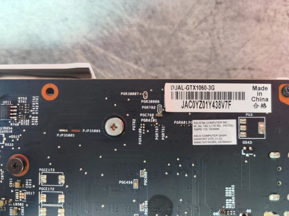 Asus Dual GTX 1060 OC