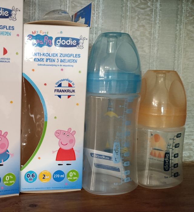 Дитяча пляшечка; бутилочка dodie; 0-6 м; 6+м