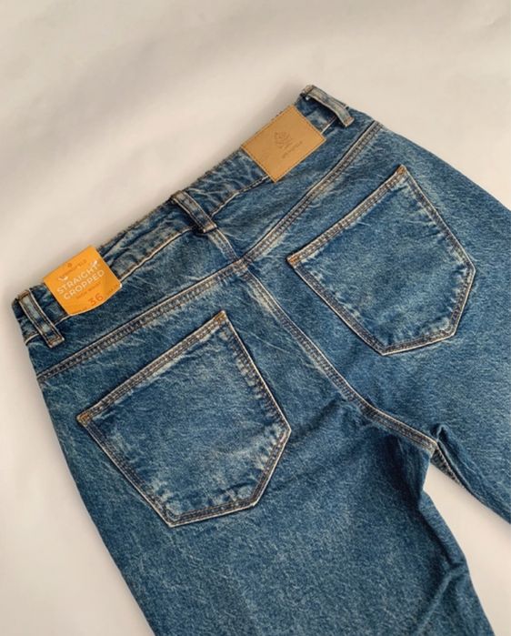 Calças Springfield Straight Cropped High Waist