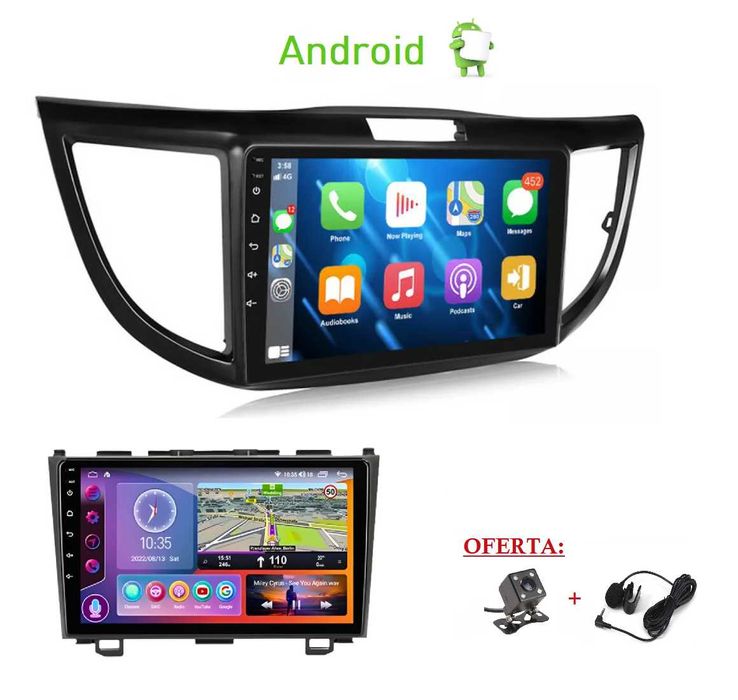 (NOVO) Rádio 2DIN • HONDA • CR-V • HR-V • Android 4+64GB CRV HRV