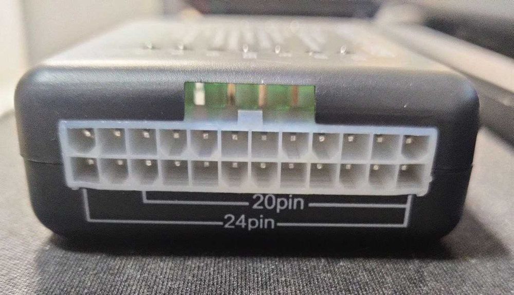 Тестер блоків живлення ATX, BTX, ITX, PSU 20/24pin SATA Molex