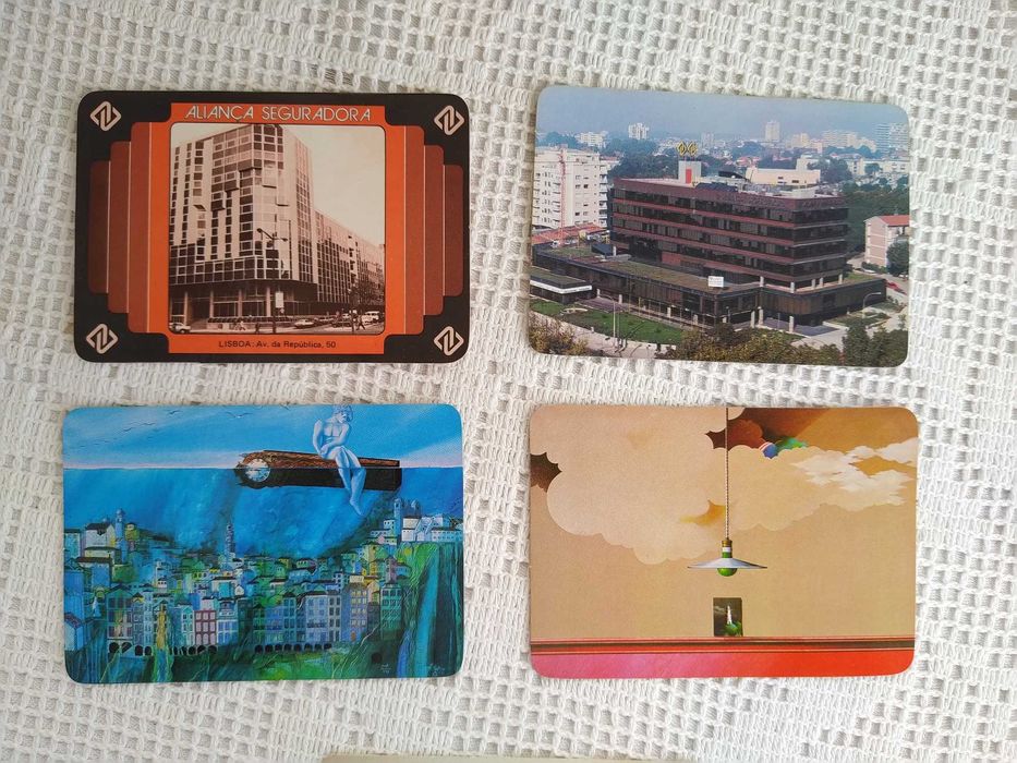 Calendários da Companhia de Seguros Aliança Seguradora - 1986 a 1990