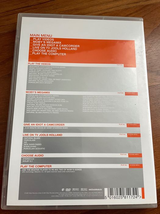 DVDs Moby - Excelente Estado