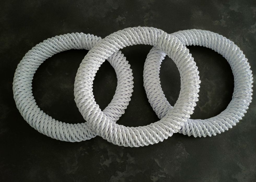 3 wianki wiklina papierowa