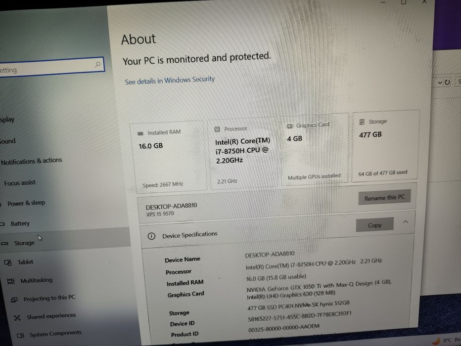 Laptop Dell xps notebook dell