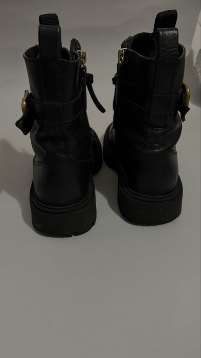 Zara черевики шкіра осінь