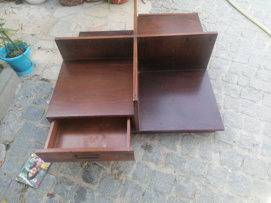 Mesa de centro, tampo de vidro