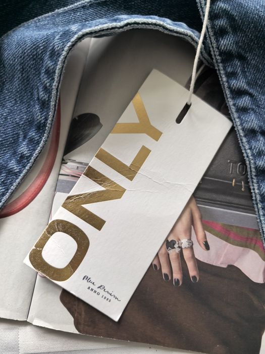 Viralowa duża  torba dżinsowa marki Only Shopperka na ramię