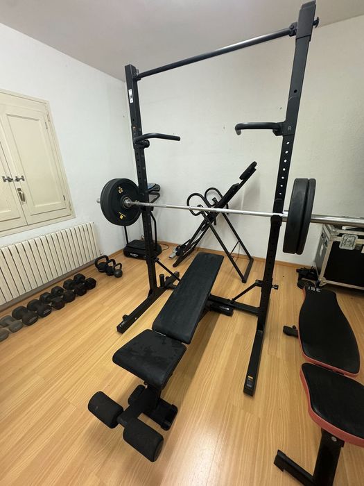 DOMYOS Weight Training Rack 500 & Dip Supports