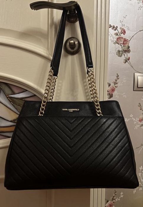 Сумка Karl Lagerfeld з натуральної шкіри