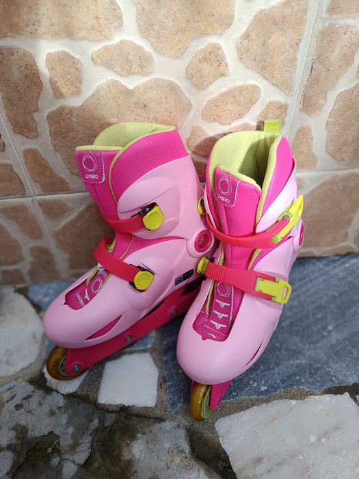 2 pares de patins  em  linha nu 34/36
