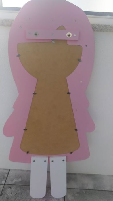 Espelho silhueta de menina