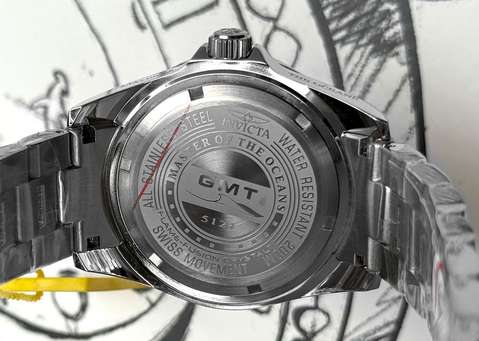 Годинник Invicta 5124 Pro Diver Master of Ocean 44 mm. GMT 200 MT