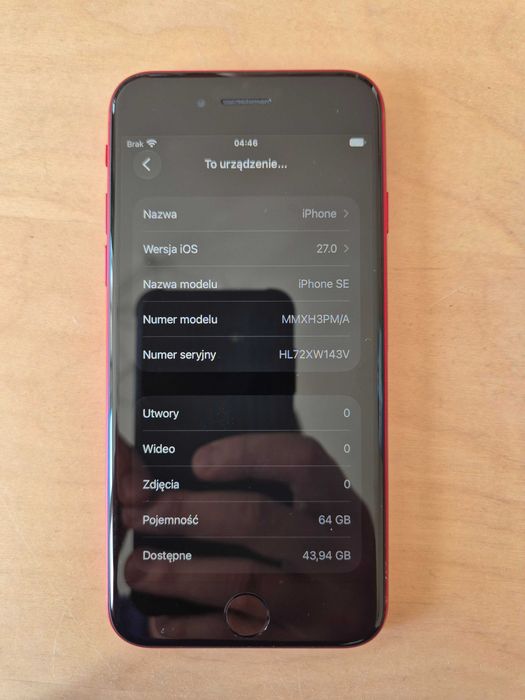 Apple iPhone SE 3gen 2022 64GB 5G RED