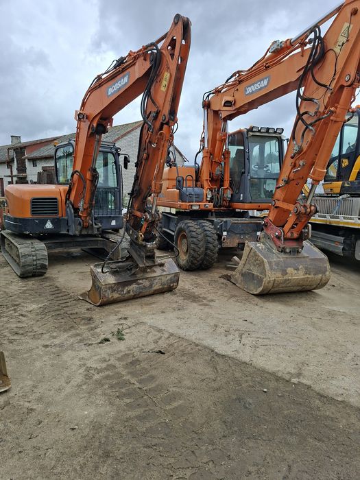 Usługi koparko-ładowarką koparka kołowa