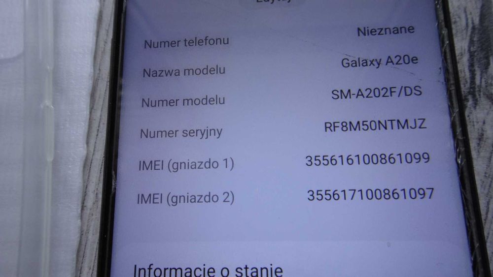 Samsung Galaxy A20E Sm-A202Fn/Ds 32/3Gb