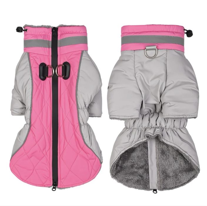 Зимовий комбінезон жилетка на флісі для собак стаф пітбуль коргі