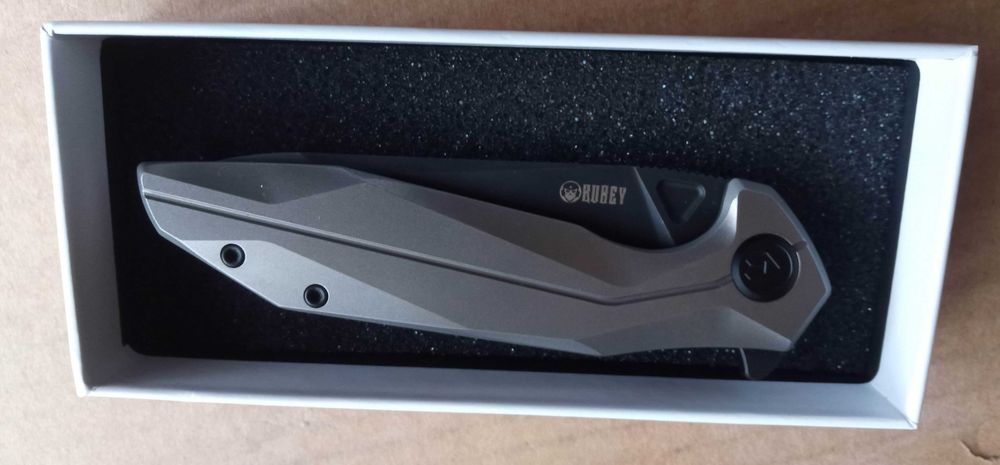 Nóż składany Kubey Nova Gray Titanium