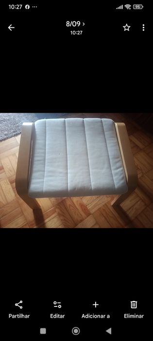Cadeirão com banqueta