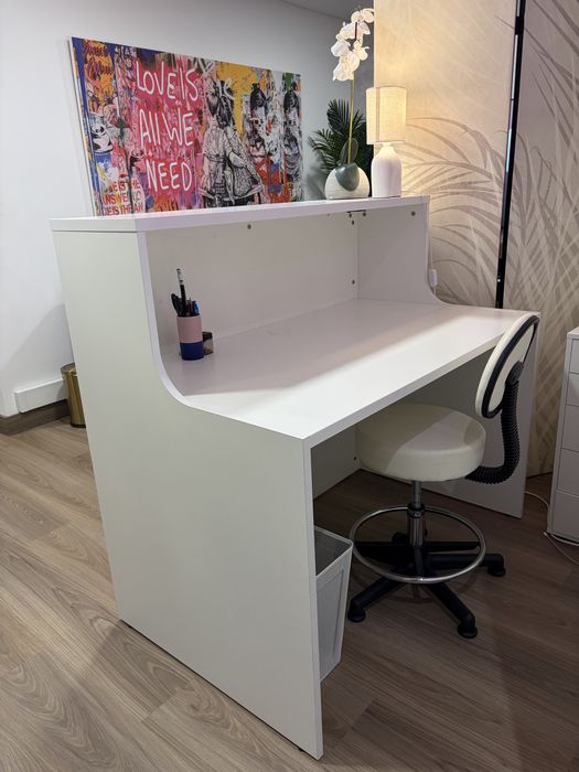 Balcão para clinica lacado branco