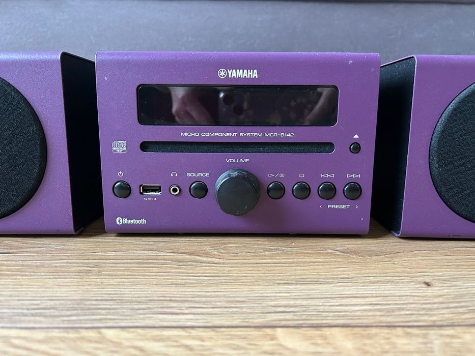 Wieża Yamaha MCR-B142 | Bluetooth | CD | USB | Fioletowy Mat