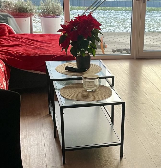 Stolik czarny  podwojny