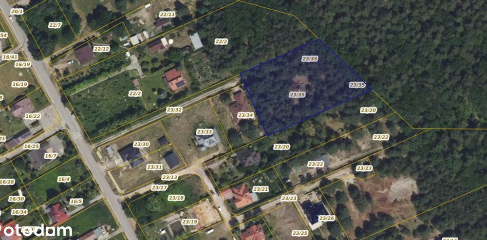 Atrakcyjne działki budowlana przy linii lasu – Dobiesz, 1400m²/2583m² - Widok 2